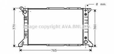 AVA QUALITY COOLING fd2201 -  Радиатор, охлаждение двигателя